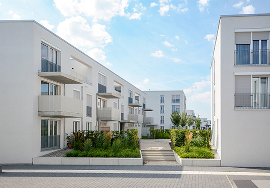 résidence d'habitation en ville